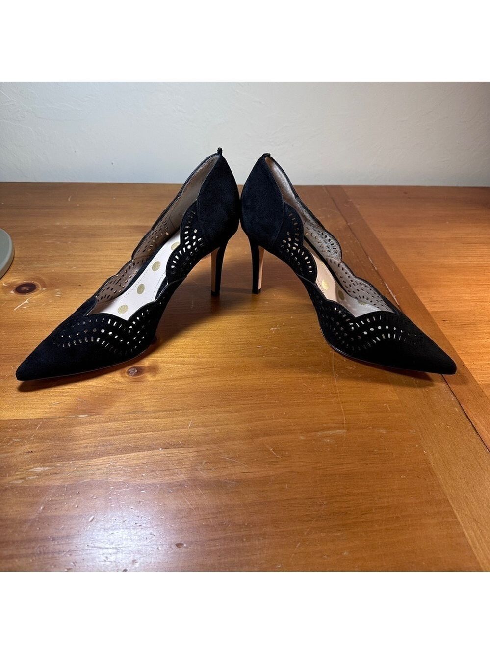 Boden Black Leather Heels - Picture 2 of 10